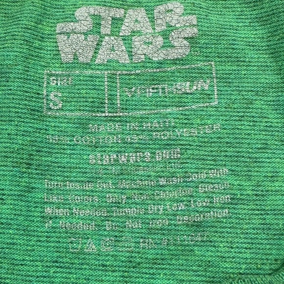 Star Wars R2-D2 Movie Scenes Graphic Print T Shirt Unisex Small Green Fifth Sun - Picture 3 of 10